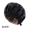 Satin Sleep Bonnet with Headband 11-Inch (28 cm) Extra-Large Silk-Lined Night Cap for Women & Kids