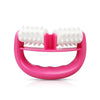 Handheld D-Shaped Double Roller Anti-Cellulite Massager — Slimming Tool for Face, Legs & Body