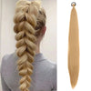 Women's Long Straight Ponytail Wig Extension - High-Temp Fiber, Festive & Braidable (1 Piece)
