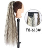 34-Inch (86 cm) Clip-In Synthetic Ponytail Hair Extension — Blonde Wrap-Around Long Straight Hairpiece
