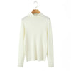Plus Size Turtleneck Sweater Fine-Needle Knit Slim Pullover for Women Autumn Winter