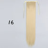 Wrap-Around Clip-In Ponytail Hair Extension 22-34 in (56-86 cm) Long Straight Heat-Resistant Synthetic Blonde Brown