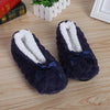 Women's Plush Faux Fur Winter Slippers – Non-Slip Indoor House Shoes with Heart Grip, Sizes EU 36-38 & 39-41