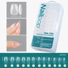 600-Piece Full Cover False Nail Tips Acrylic Nail Capsules Clear Semi-Matte Stiletto Coffin Almond Square Oval