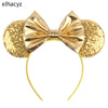 Disney Sequined Mouse Ear Headband with Rainbow Bow, Festival Party Hairband for Women & Girls