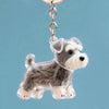 Dog Hair Storage Keychain Pendant Cute Resin Dog Fur Keeper Bag Charm for Car Keys, Couples & Gifts