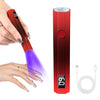Mini Rechargeable USB-C UV LED Nail Lamp for Gel Polish — Portable Gel Nail Dryer with 20/60s Timers, 395–405 nm