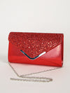 Women's Sequin Envelope Clutch - Prom & Evening Chain Shoulder Crossbody Bag