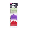 Universal Hair Clipper Guide Combs 1.5/3/4.5mm – Color-Coded Plastic Trimmer Guards (Green, Purple, Red)