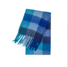 Women's Winter Thick Plaid Pashmina Scarf - Soft Polyester Shawl Wrap, 175+ cm (69+ in) Fuzzy Tassel