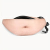 Novelty Flesh Color Belly Fanny Pack Funny Unisex PU Leather Waist Bag Travel Money Belt