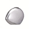 Shell-Shaped Mirrored Acrylic Clutch with Chain Strap - Women's Metal Frame Evening Shoulder Bag