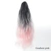 18-Inch (46 cm) Clip-In Water Ripple Ponytail Extension - Synthetic Gradient Multicolor, Heat-Resistant