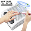 Portable Nail Dust Collector Vacuum for Manicure & Pedicure, Reusable Filter, 3-Speed