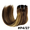 Seamless Clip-In Human Hair Extensions 8-Piece 120g Brazilian Remy Straight 16-26 in (41-66 cm)