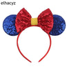 Disney Minnie Sequin Ear Headband with Polka Dot Bow, Girls & Women Party Hairband, Kids DIY Hair Accessory