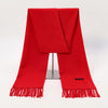 Red Cashmere Tassel Scarf Shawl Soft Winter Pashmina Wrap for Women