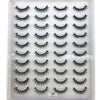 20 Pairs 3D Mink-Effect False Eyelashes Natural Long Full Strip Lashes (10–15 mm / 0.4–0.6 in) DIY Makeup Kit