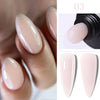 15ml (0.5 fl oz) Quick Extension Gel Nail Polish Nude Milk White Builder Hard Gel Varnish UV/LED