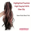 12-Inch Short Wavy Clip-In Ponytail Extension — Heat-Resistant Synthetic Hair with Claw & Grab Clips