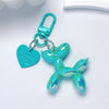 Acrylic Balloon Dog Keychain – Cute Cartoon Bag Charm for Women, Couples, Cars & Backpacks