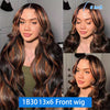 Body Wave Ombre Human Hair Lace Front Wig - HD Transparent 13x6 & 13x4 Lace, Remy Brazilian (1B/30, P4/27)