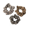 2-Pack/3-Pack Retro Leopard Print Thick Fabric Hair Loops – Elastic Hair Ties for Women