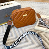 Women's Mini Quilted PU Crossbody Bag - Small Shoulder Bag & Phone Wallet (7.3 x 5.5 x 2.4 in / 18.5 x 14 x 6 cm)