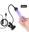3W LED Nail Lamp with Flexible Gooseneck Gel Polish Curing Manicure Dryer