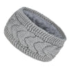 Women's Thick Knitted Headband Fleece-Lined Ear Warmer for Winter Running & Cycling