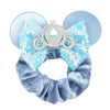 Disney Mouse Ears Sequin Velvet Bow Elastic Headband 4 in (10 cm) – Women's & Girls Party Hair Accessory