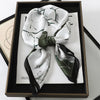 Satin Square Scarf 70cm (27.6 in) Silk-Look Polyester Neck & Hair Tie Bandana for Women Floral Headscarf Hijab