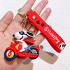 Snoopy Silicone Doll Keychain – Cute Cartoon Car & Bag Pendant with Lobster Clasp