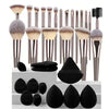 Professional 3-20 Piece Makeup Brush Set – Soft Fluffy Foundation Eyeshadow Concealer Blending Kabuki Brushes for Women