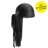 Silky Satin Durag Bandana Turban Headwrap - Long Tail Biker Headwear, One Size Fits Most