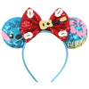 Disney Lilo & Stitch Mickey Mouse Ears Headband, Sequined 5-inch (12.7 cm) Bow Hairband for Women, Girls & Kids