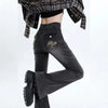 Y2K Low-Waist Micro Flare Jeans for Women - Vintage High Street Slim Straight Leg with Embroidered Pockets