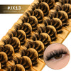 3D Faux Mink Wispy Cat-Eye False Eyelashes – 10 Pairs, Layered Natural-Look Lashes (15–20 mm / 0.59–0.79 in)