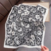 Polyester Satin-Look Square Scarf 70 x 70 cm (27.6 x 27.6 in), Cat Print Headscarf, Neck Wrap, Bandana for Women