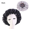 Reversible Double-Layer Satin Bonnet Sleep Hat, Adjustable Night Cap & Headwrap for Women