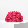 Elegant Rose Clutch Bag - Floral Kiss-Lock Evening Bag for Weddings & Parties