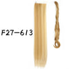Wrap-Around Clip-In Ponytail Hair Extension 22-34 in (56-86 cm) Long Straight Heat-Resistant Synthetic Blonde Brown