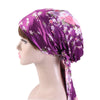 Satin Night Cap with Bow – Long-Tail Hair Bonnet & Chemo Headscarf Wrap for Women
