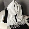 Women's Winter Scarf, Thick Cashmere-Look Pashmina Shawl with Tassels, Windproof Wrap, 175+ cm (69+ in) — 62 Colors