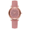 Women's 35mm Arabic Dial Leather Strap Watch - Casual Analog Quartz