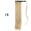 Wrap-Around Clip-In Ponytail Hair Extension 22-34 in (56-86 cm) Long Straight Heat-Resistant Synthetic Blonde Brown