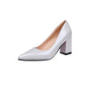 Women's Pointed Toe Platform Pumps – Korean Style Thin Heel Office Heels