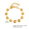 Chunky Gold-Plated Stainless Steel Link Chain Bracelet for Women — Waterproof Layering Wristband