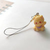 Fluffy 3D Animal Resin Keychain – Alpaca, Elk, Capybara & Goose Cute Bag Charm