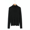 Plus Size Turtleneck Sweater Fine-Needle Knit Slim Pullover for Women Autumn Winter